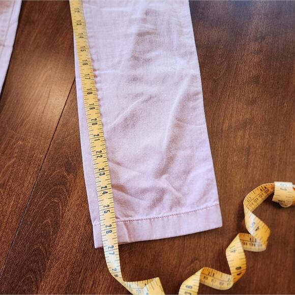 J. CREW 100% COTTON pink super soft Straight Leg Casual pants Size 4 - Picture 3 of 8